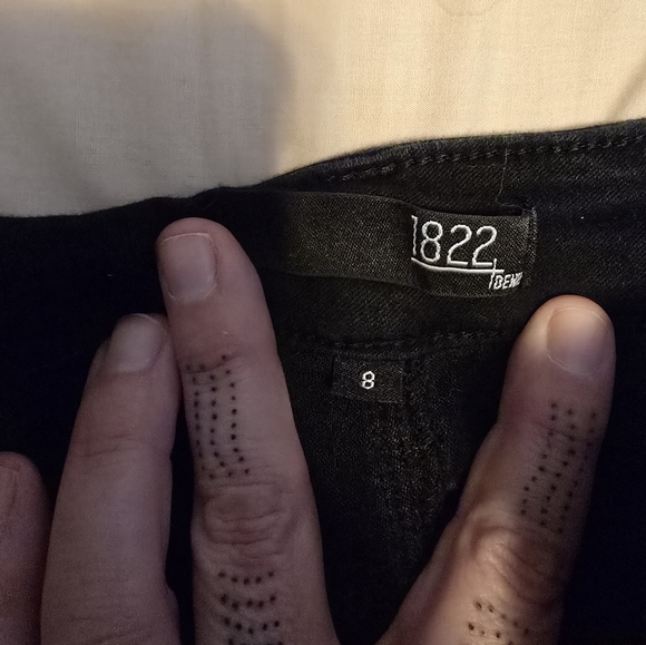 EUC 1822 jeans stretch low crop 21in inseam thin lightweight - Picture 2 of 7